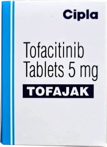 Коробка Тофаджак производства Cipla, тофацитиниб 5 мг